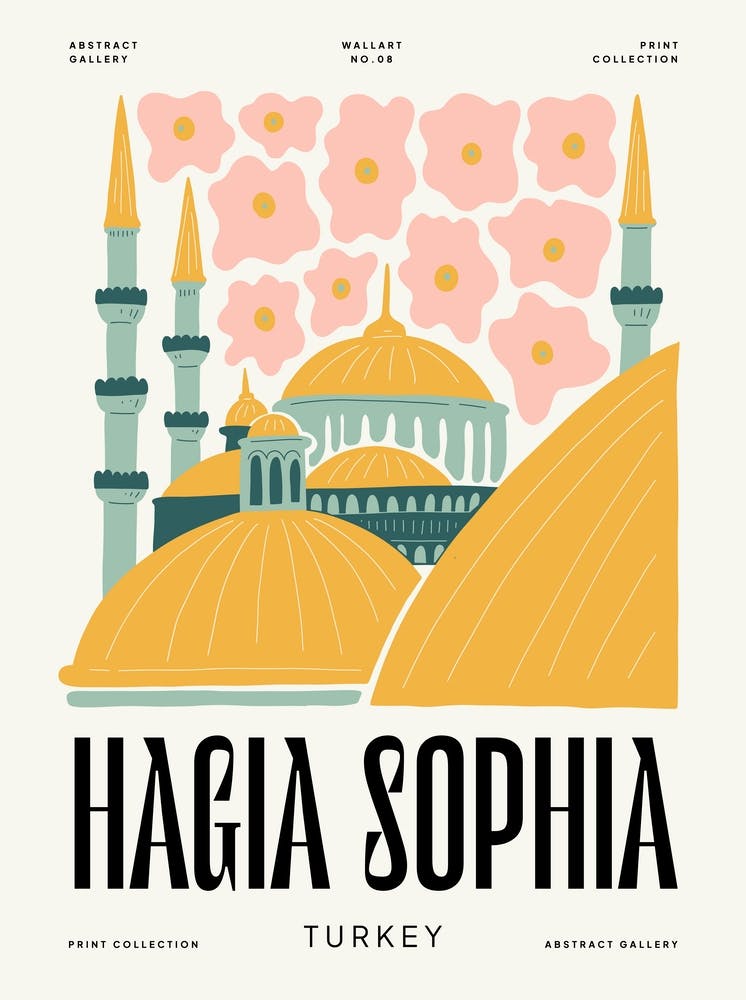 Hagia Sophia Turkey Travel Matisse Style
