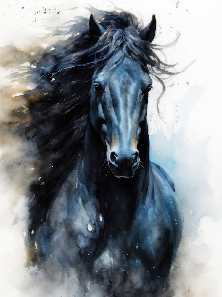 Cheval à Longue Crinière animal