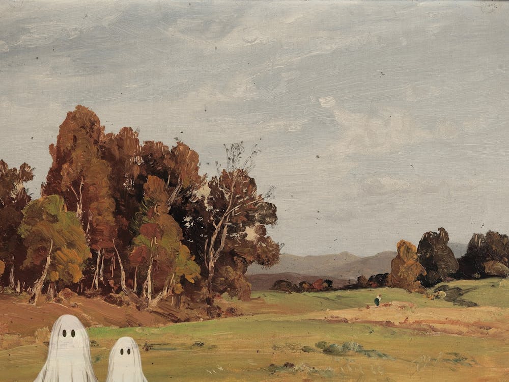Autumn Landscape With Ghosts