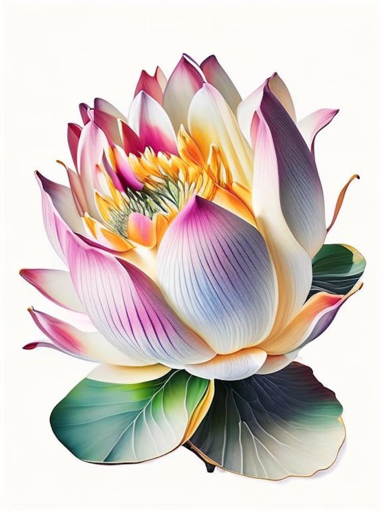 Giant Lotus Decoupage 1