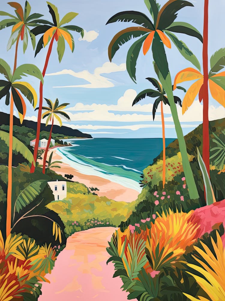 Bathsheba Beach, Barbados, Matisse And Rousseau Style 1