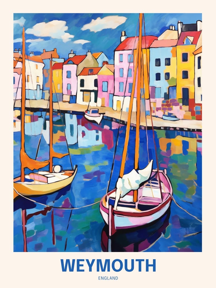 Weymouth England 3 Uk Travel Poster