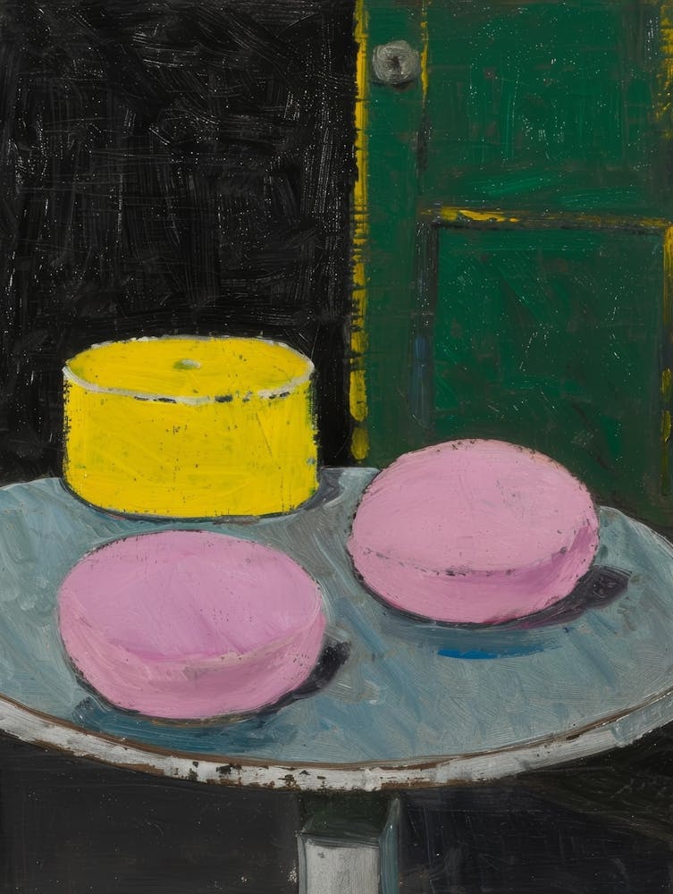 'Three Pink Macarons'