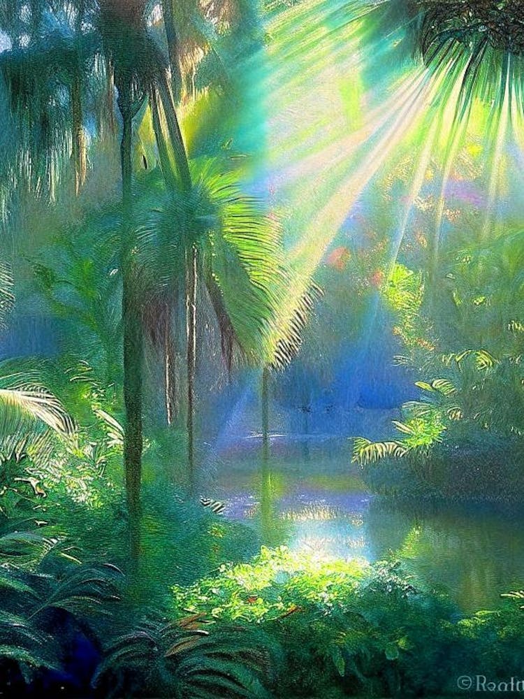 Fairchild Tropical Botanic Garden, USA Klassisches Gemälde