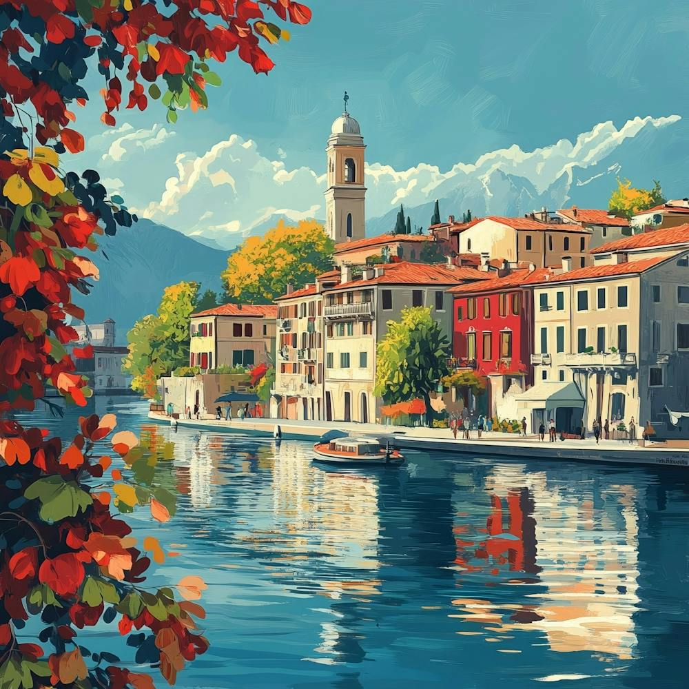 Venedig am Wasser Kunst