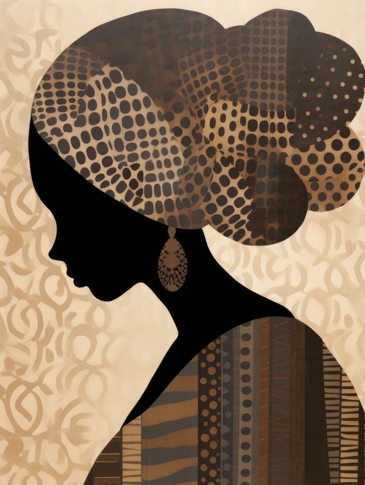 Silhouette Of African Woman 7