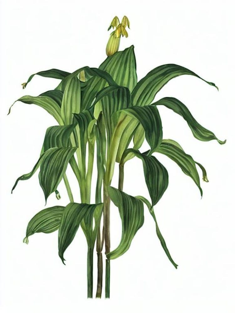 Amaryllis (Hippeastrum Hybrids) Watercolor