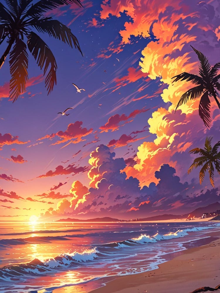 Sunset At The Beach 5