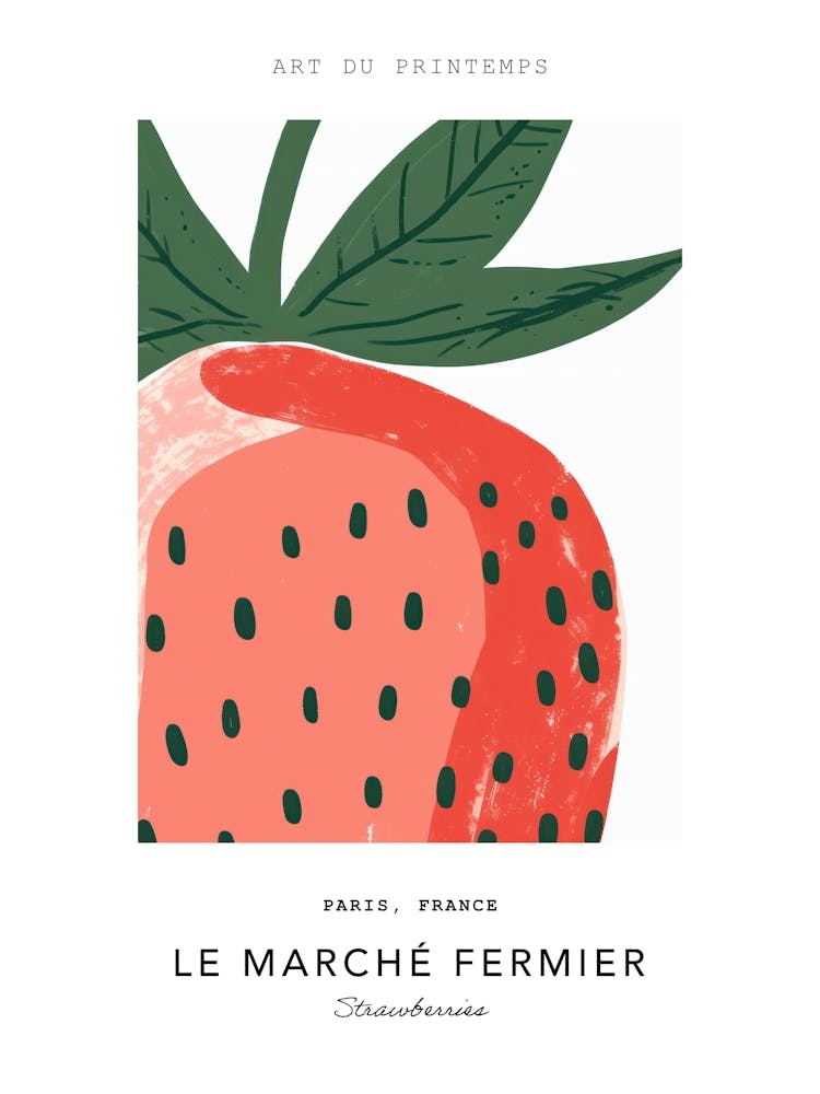 Strawberries Le Marche Fermier Poster 4