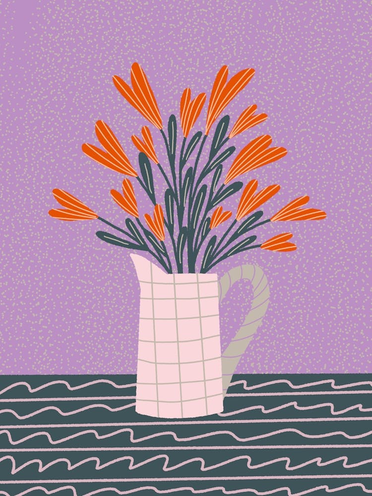 Floral Pitcher