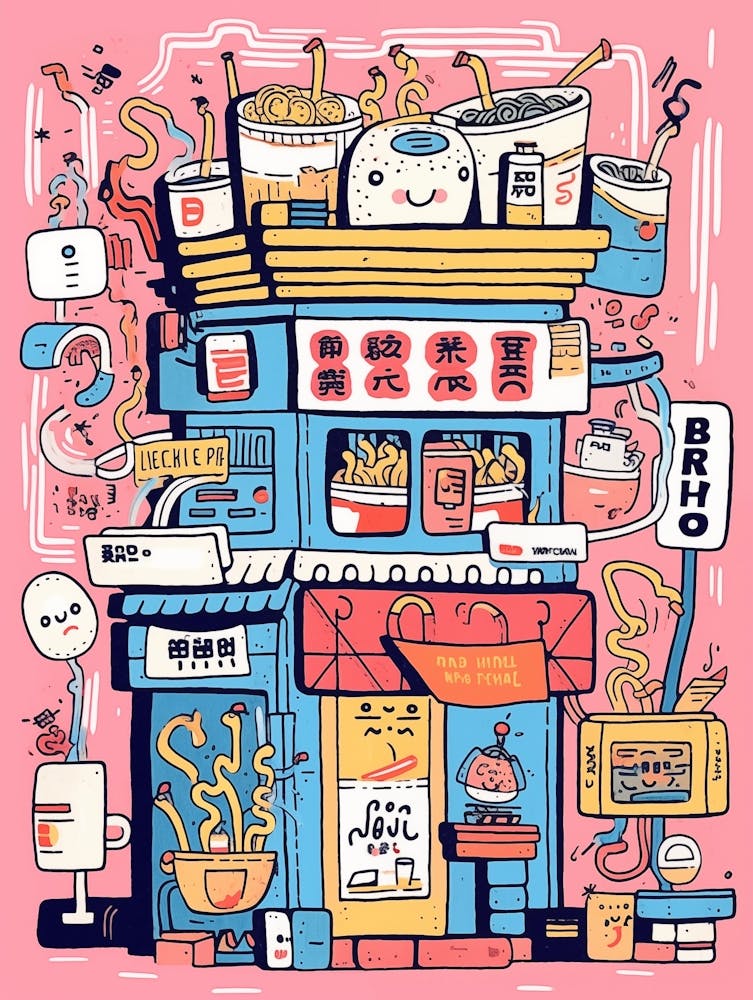 Asian Food Illustration
