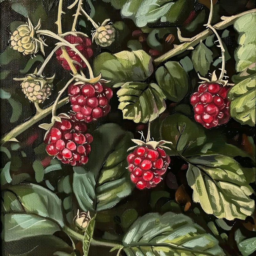 Raspberries Fairycore Painting 4