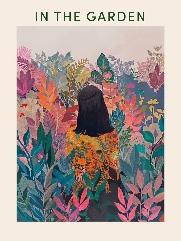 In The Garden Poster Colourful