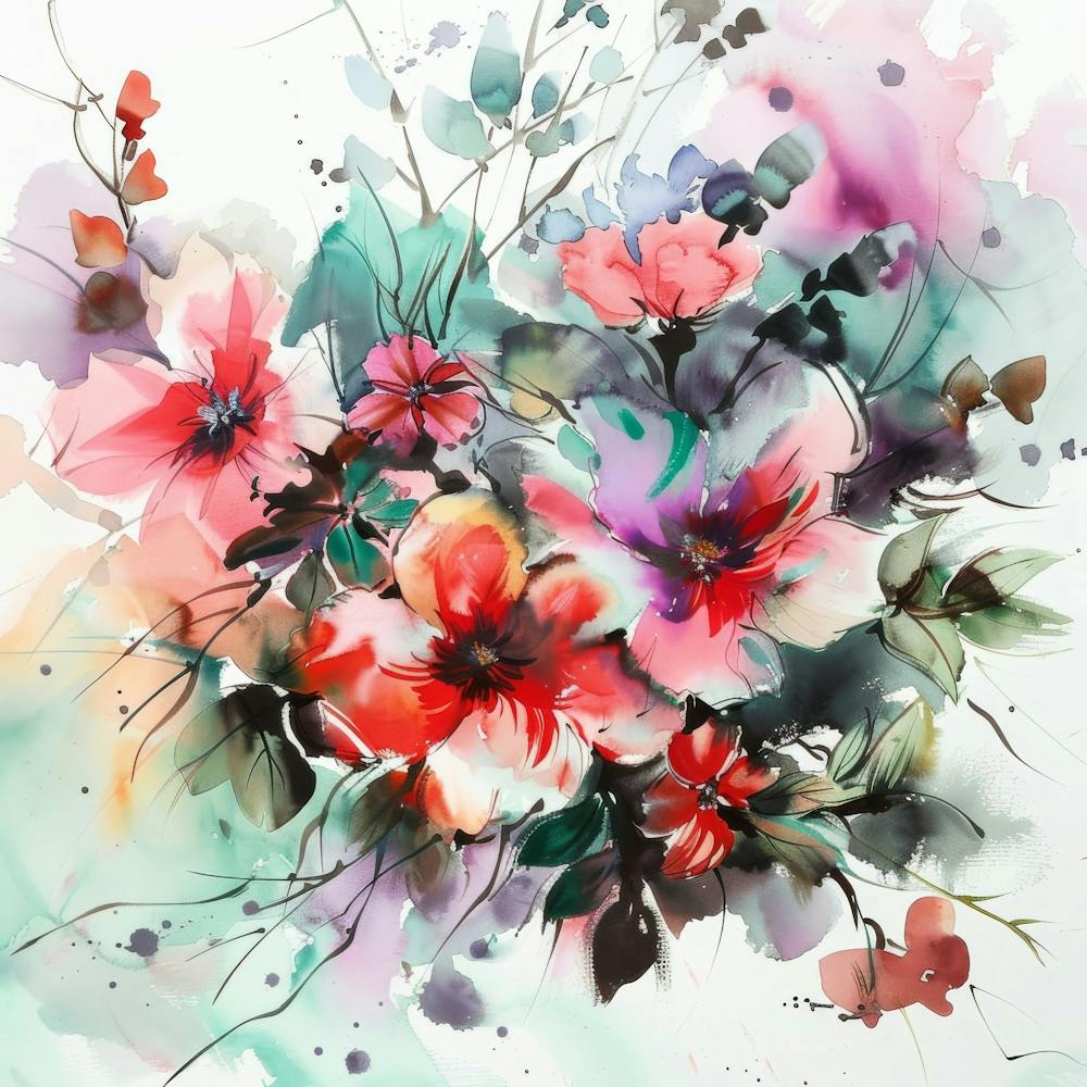 Watercolor Flowers 17
