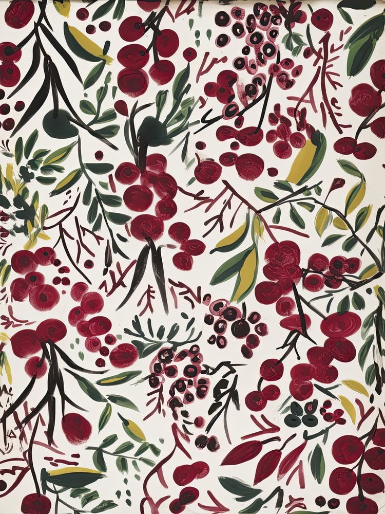 Cranberry Fruit Drawing 4