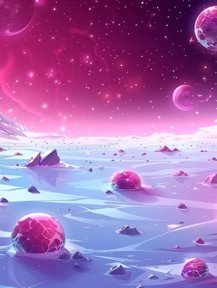 Weltraumlandschaft Tapete