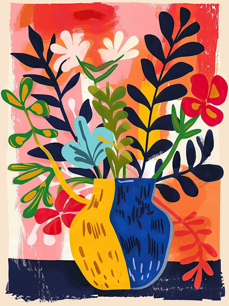 Rainbow Tropics Matisse Style