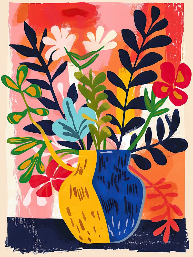 Rainbow Tropics Matisse Style