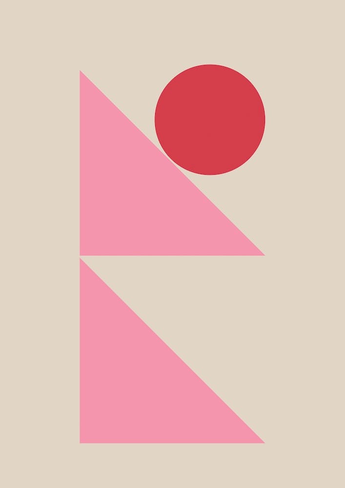 Block Colour Origami Inspired Shapes 05