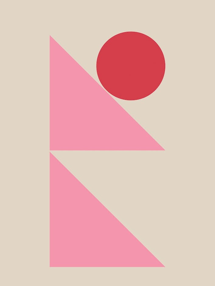 Block Colour Origami Inspired Shapes 05