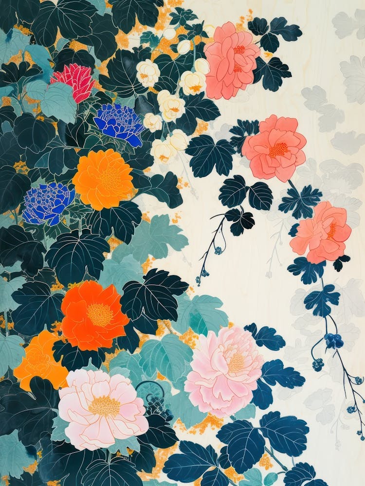 Hokusai Great Japan Botanical Japanese 2