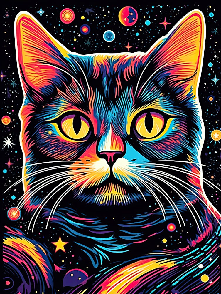 Quantum Furquake, Serie Psychedelische Katzen