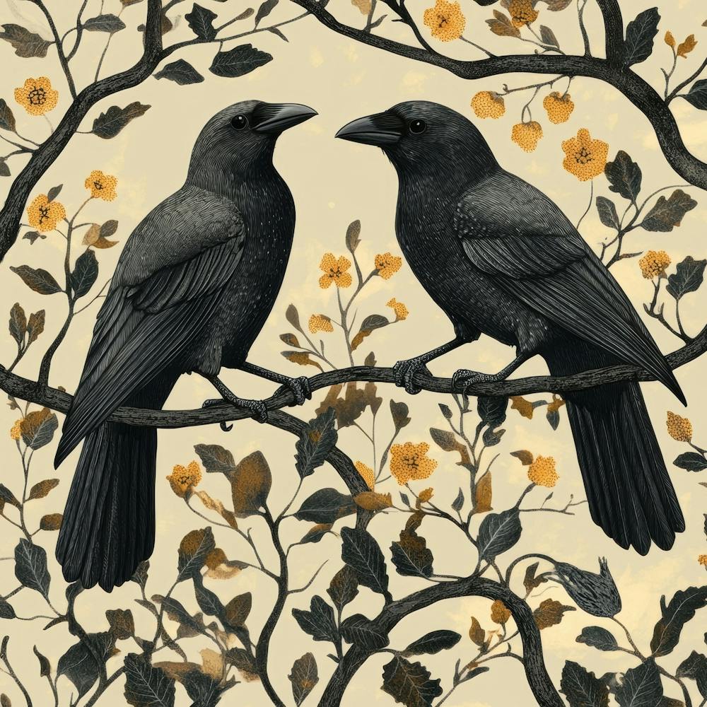 Crows On A Branch