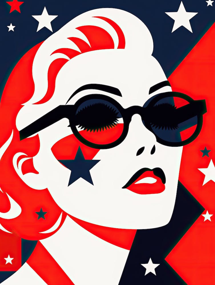 Chic Pop Art American Women