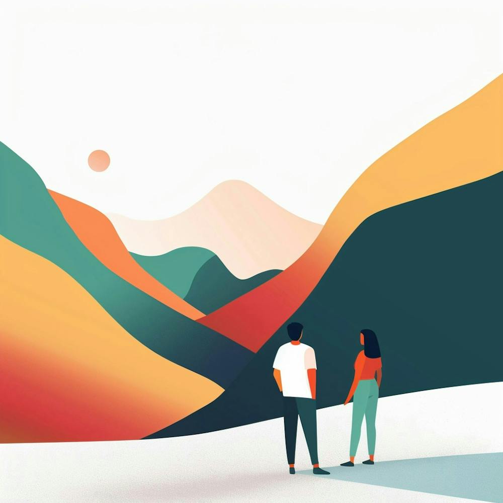 Couple In The Mountains