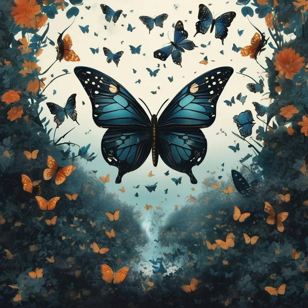 Butterflies In The Forest