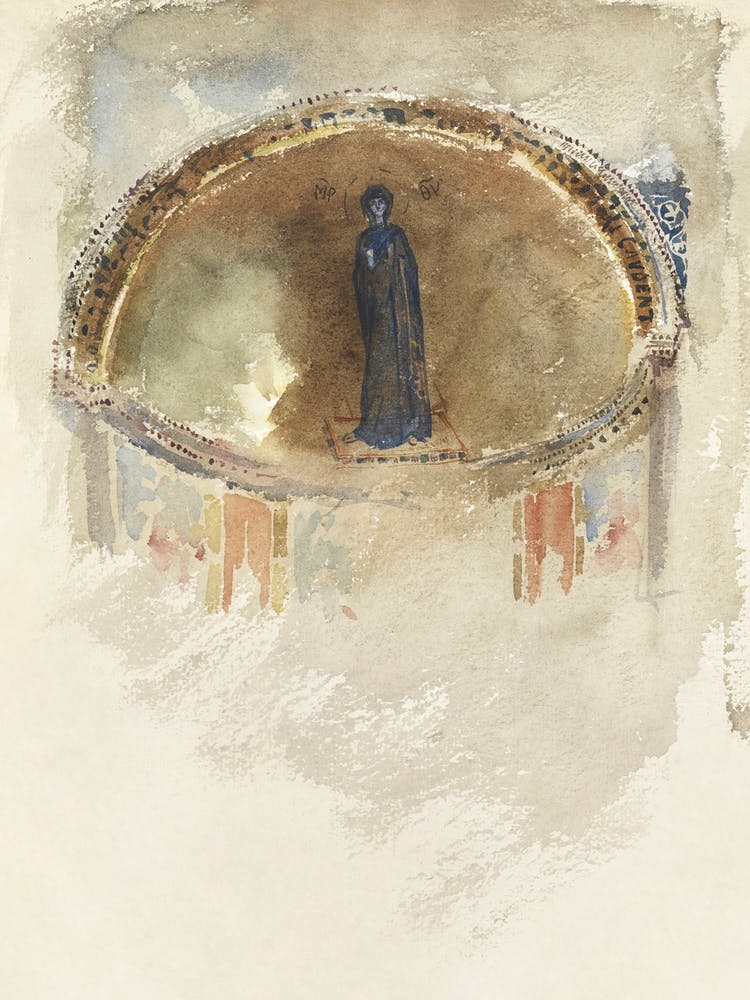 Madonna, Mosaic, Saints Maria And Donato, Murano, John Singer Sargent