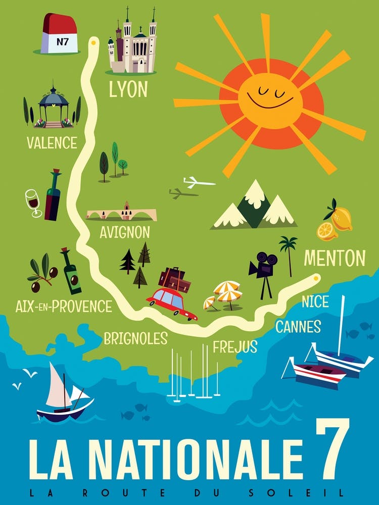 La Nationale 7 Route Du Soleil