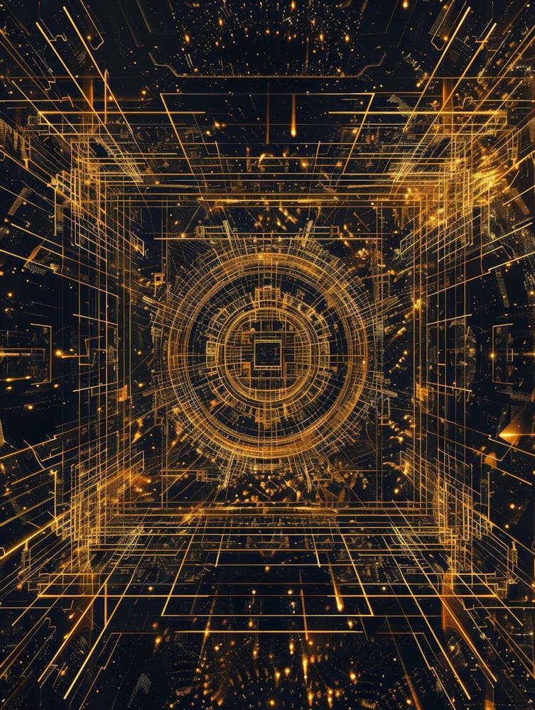 Abstract Golden Fractal