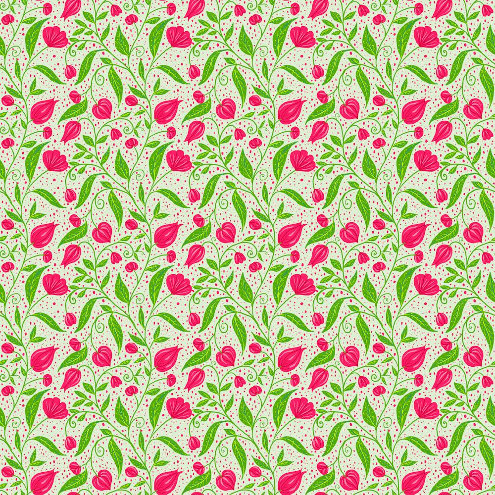 Red flowers on Apple