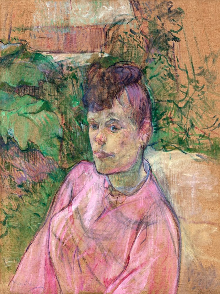 Woman In The Garden Of Monsieur Forest , Henri de Toulouse-Lautrec