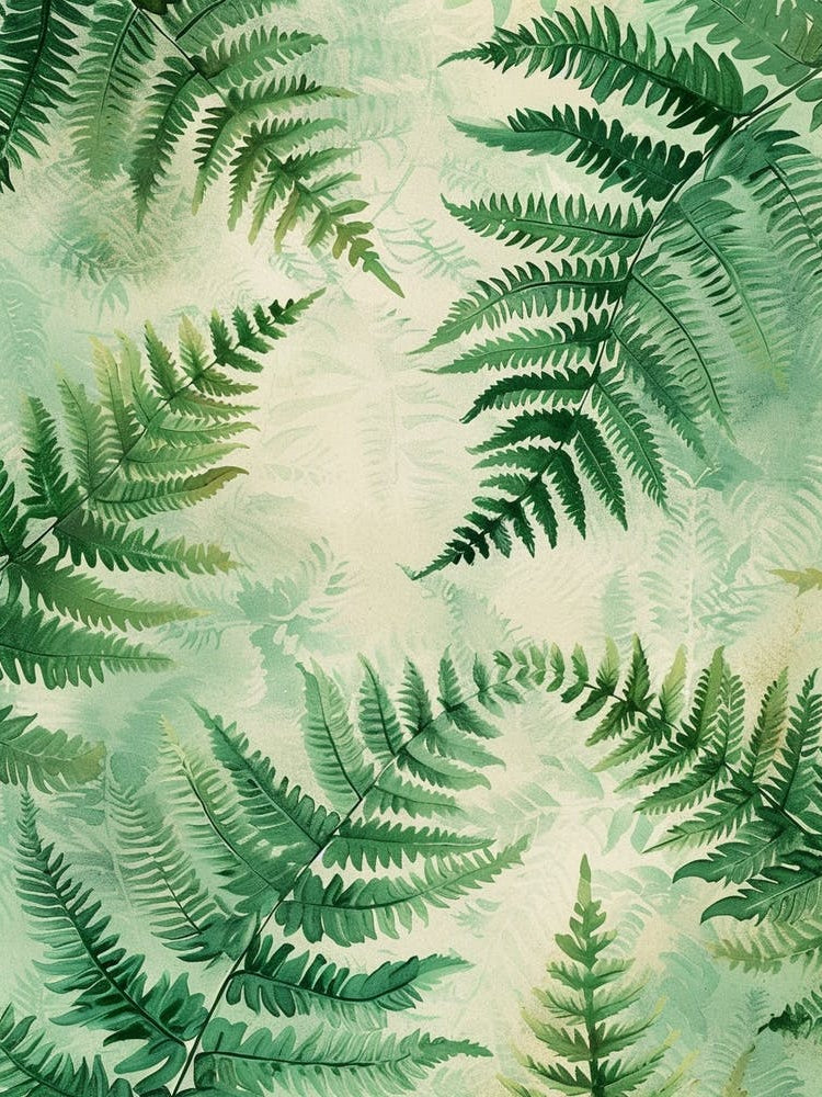 Pattern Poster Japanese Painted Fern 3