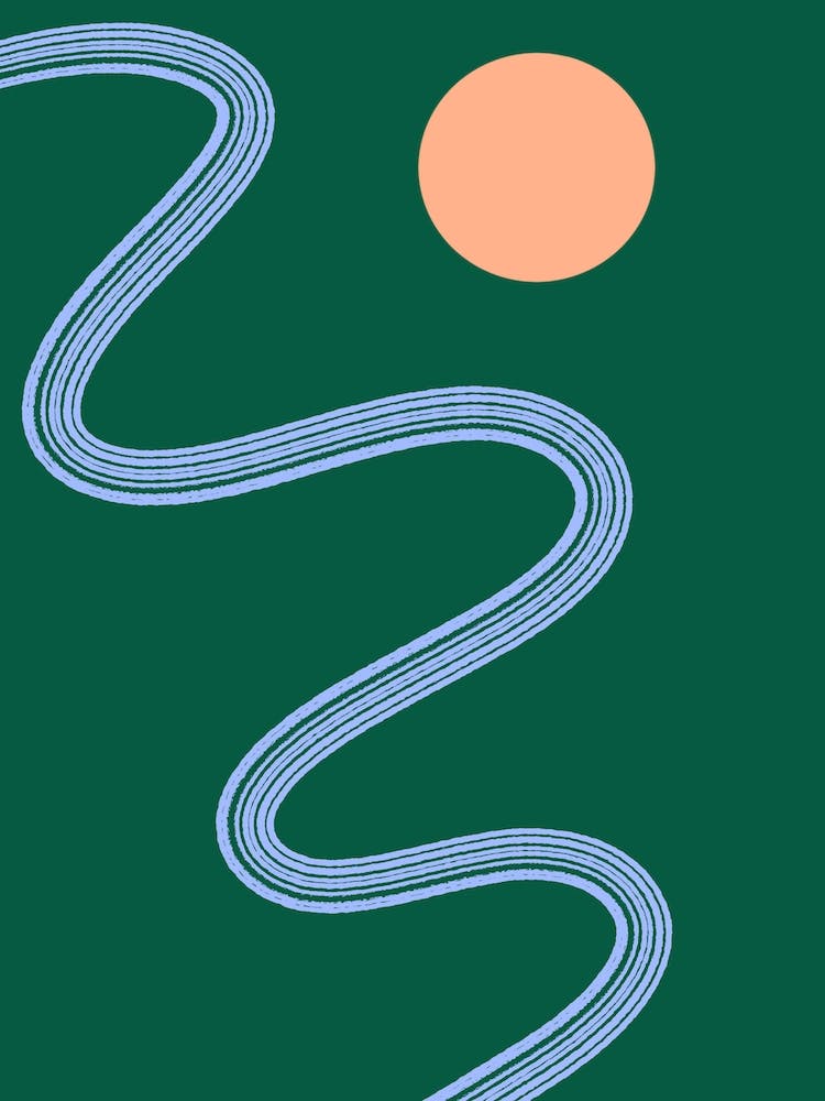 Blue River In The Green