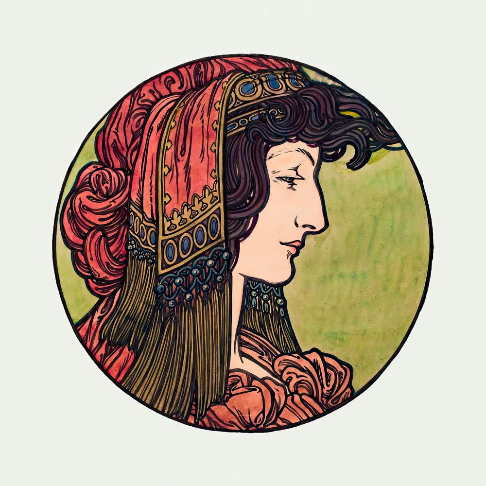 Stained Glass Window For The Facade Of The Fouquet Boutique, Alphonse Maria Mucha 7