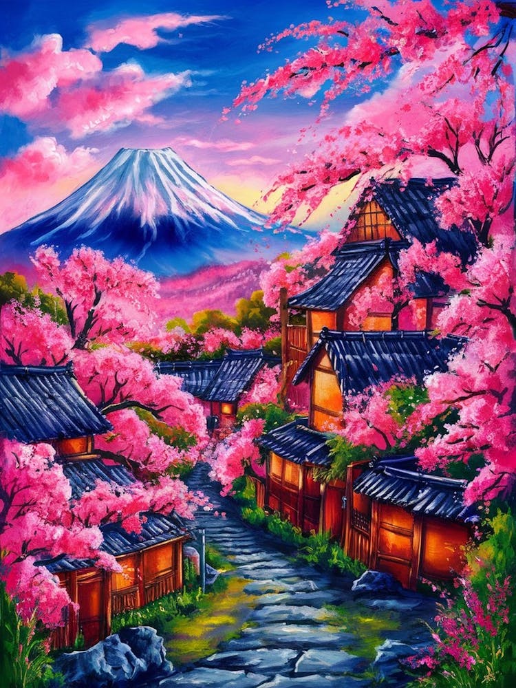 Cherry Blossoms In Japan