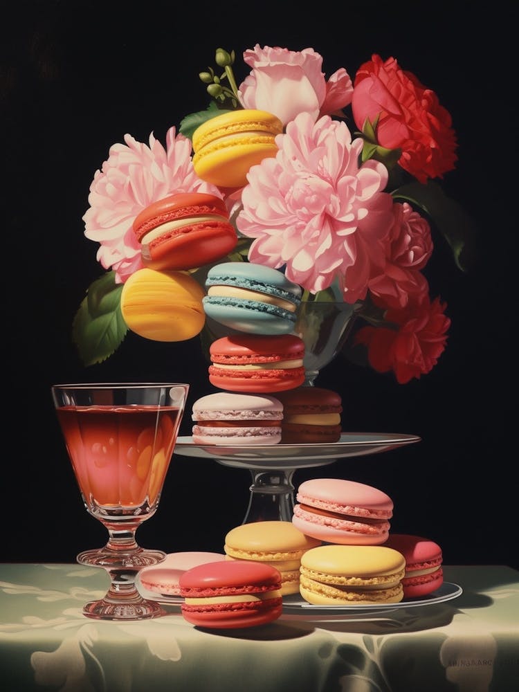 Macarons Vintage Cookbook Style 2