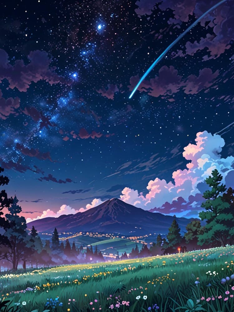 Night Sky Anime aesthetic 13