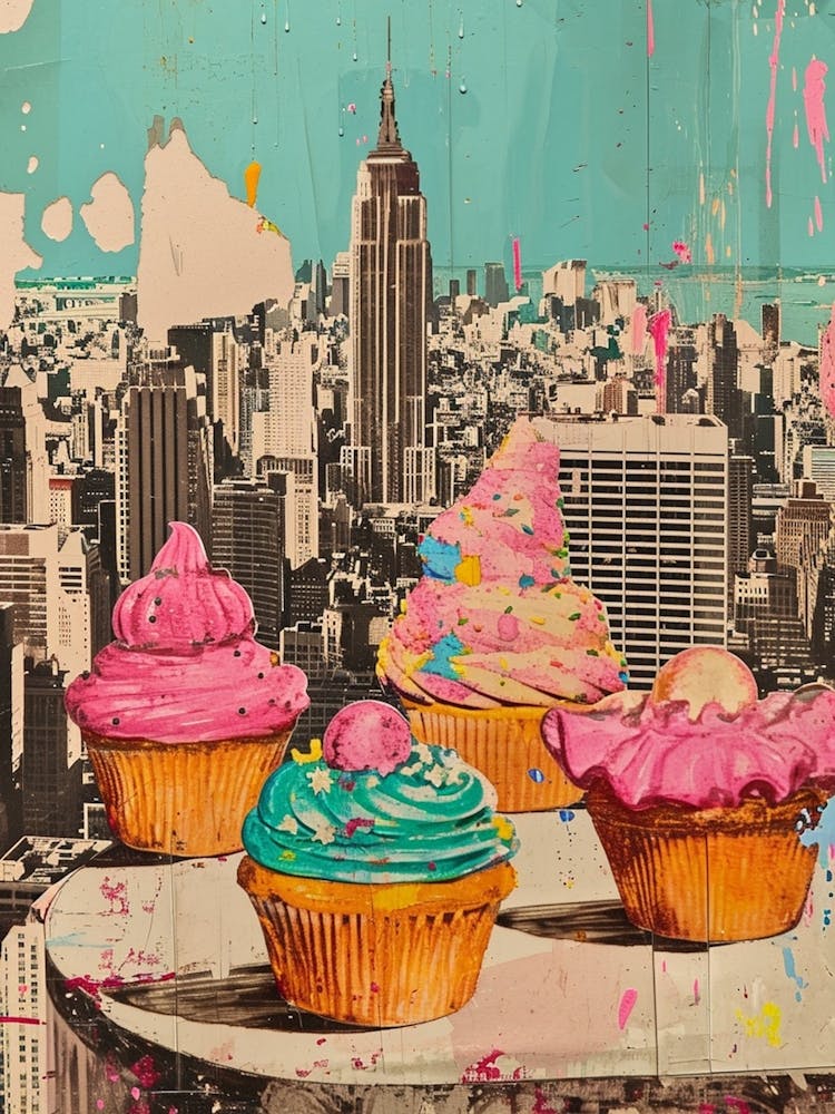 Kitsch New York Cupcake Collage 4