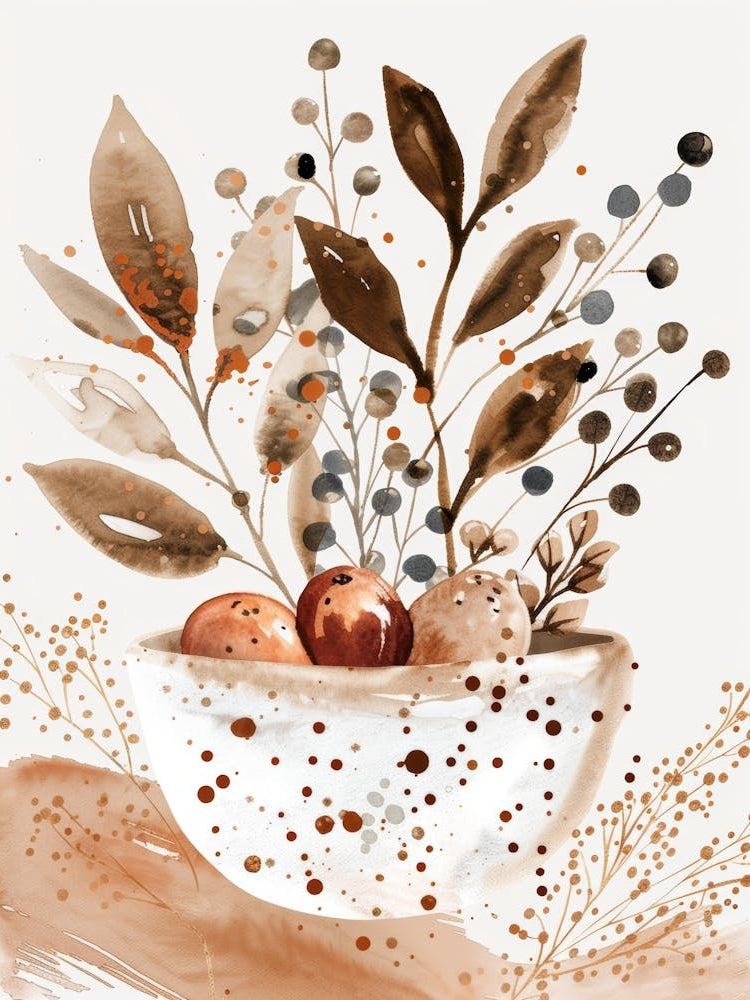 Autumn Leaves In A Bowl 2