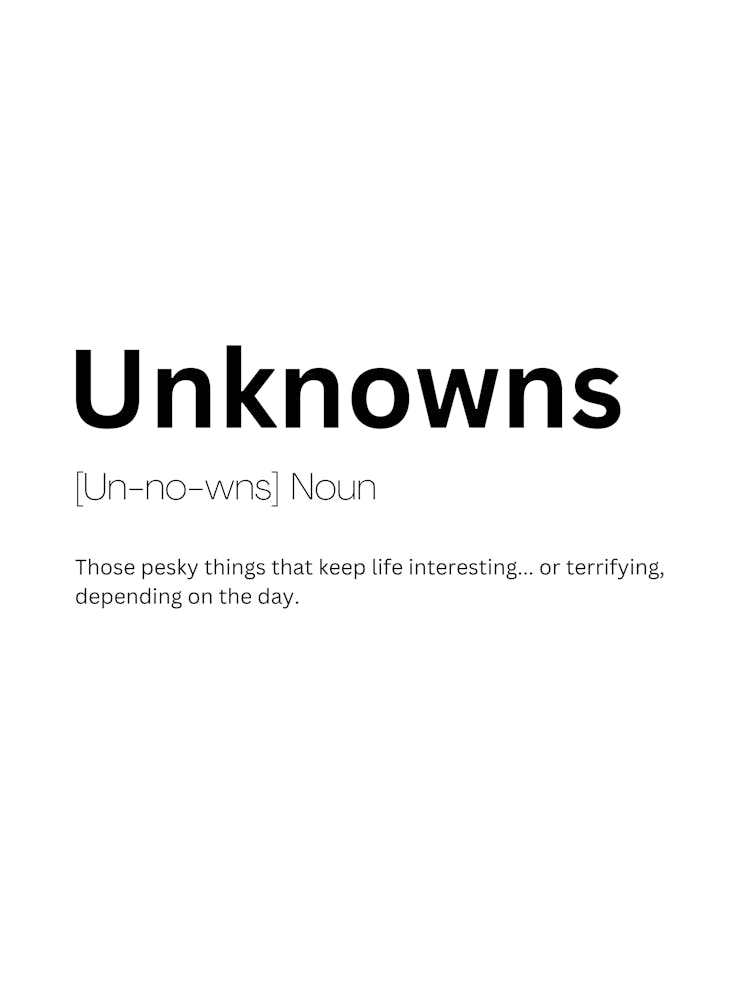 Unknowns Definition Meaning
