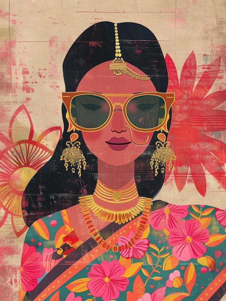 Indian Woman In Sunglasses