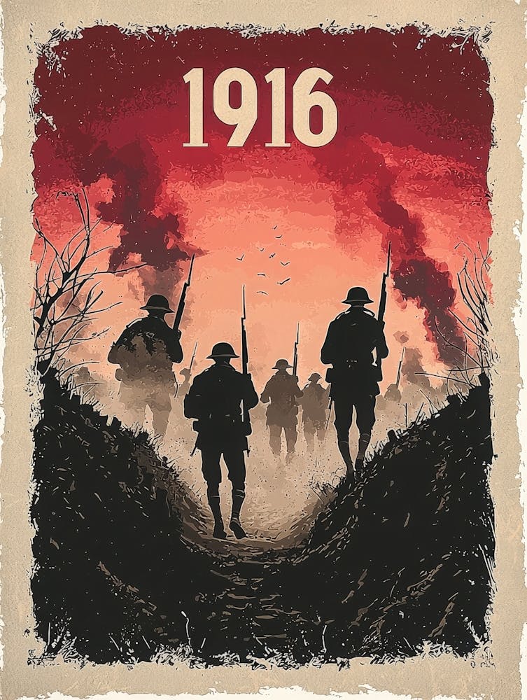 Aihrgdesign A Vintage Poster Depicting A Dramatic World War I F9711015 4fbf 48ff 8eed Ea8b3f376b30 3