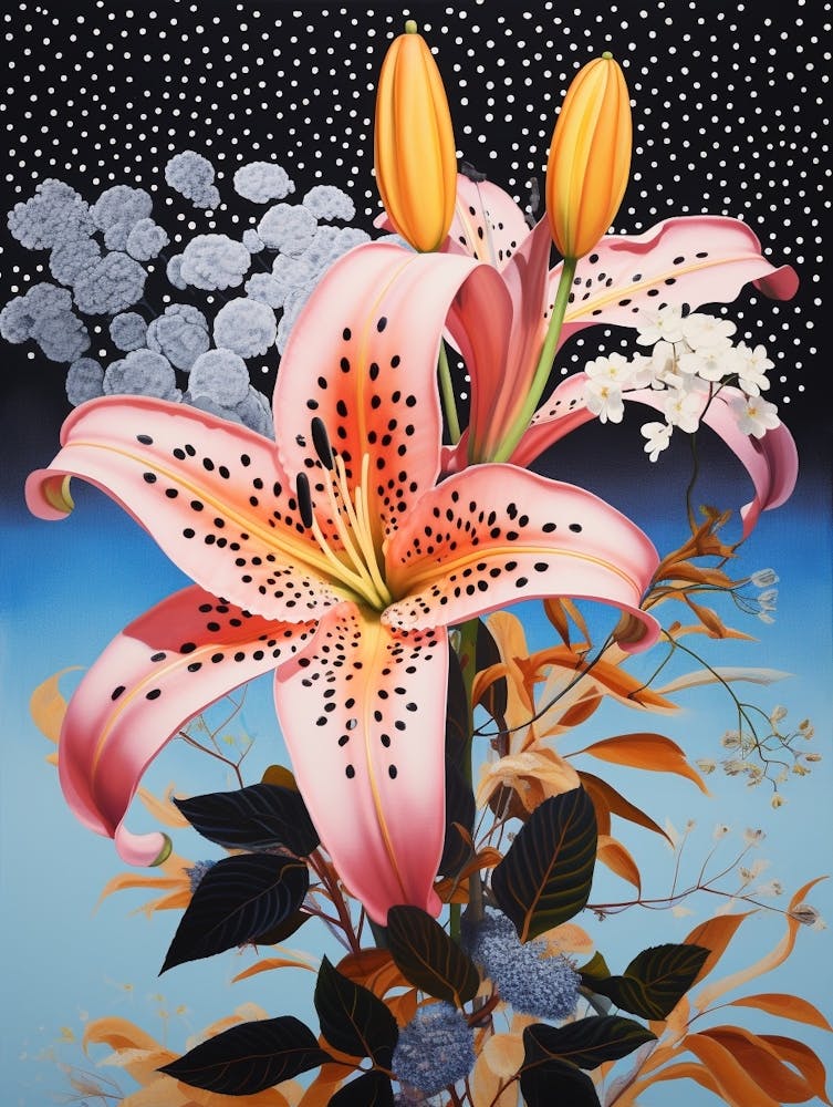 Surreal Florals Lily 1 Flower Painting