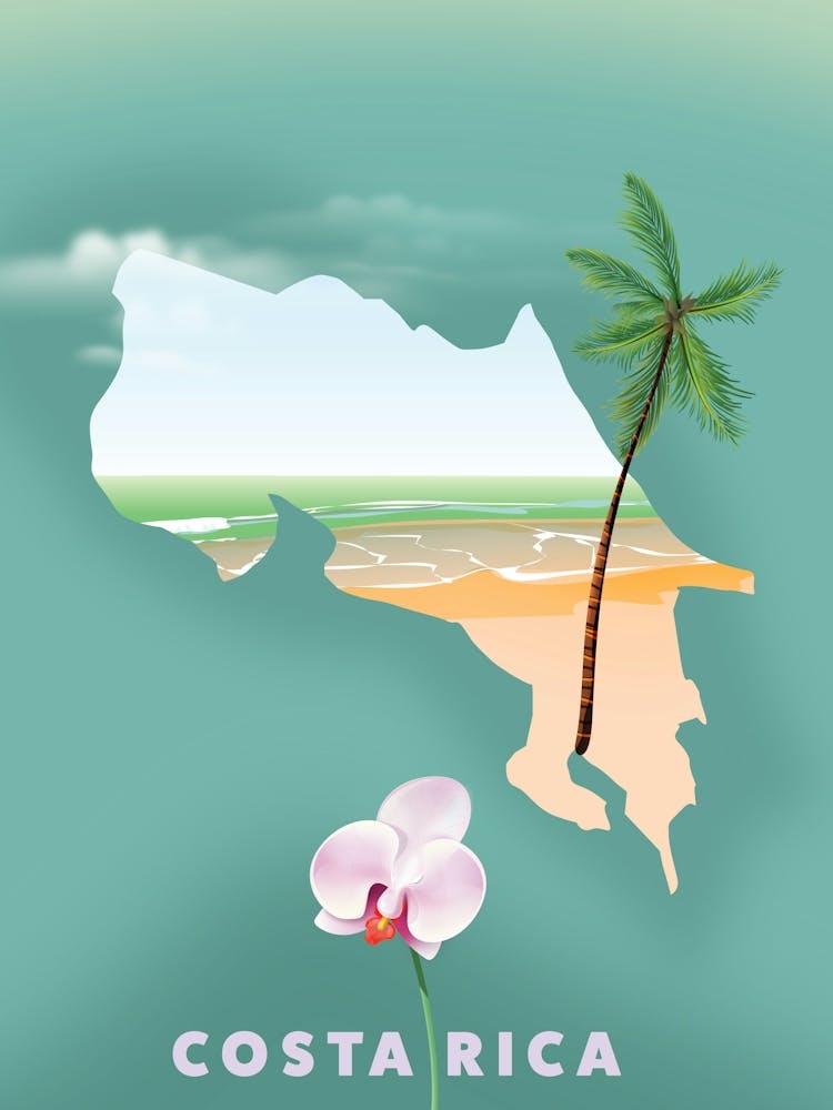 Costa Rica Travel map