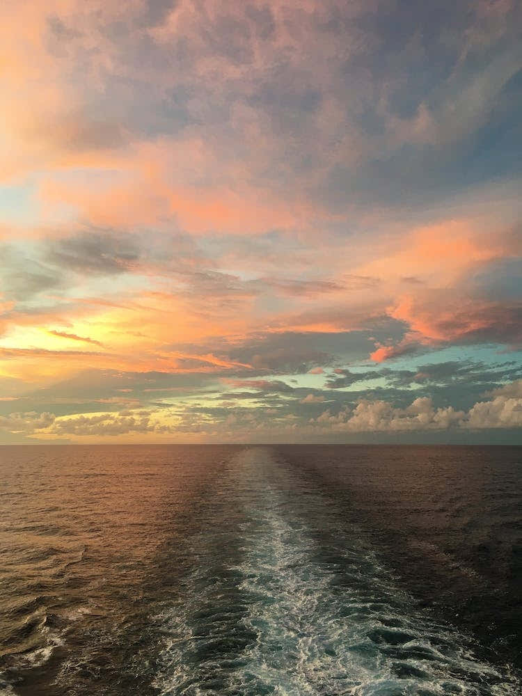 Sunset from the Ship