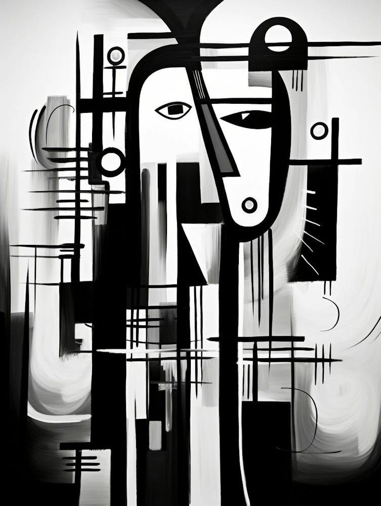 Mystery Abstract Black And White 2